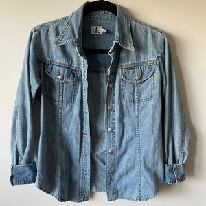 Calvin Klein, Light Wash Denim Button Up